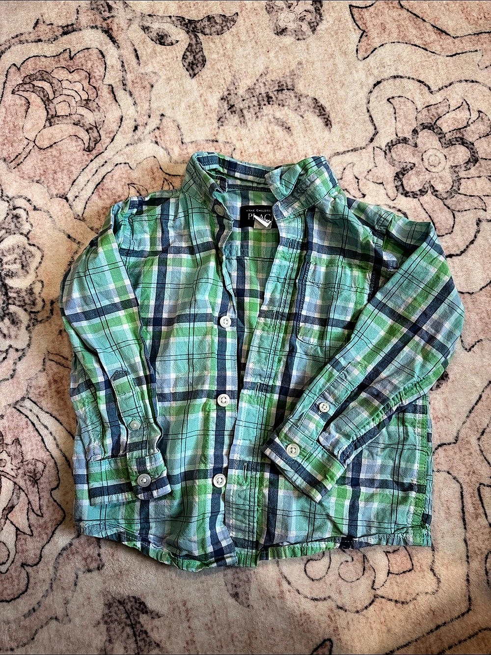 The Children's Place Plaid Button Down Shirt Baby 18-24M